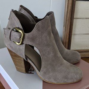 Gray Heeled Boots